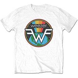 Weezer Symbol Logo White offiziell Männer T-Shirt Herren (Small) von Rock Off