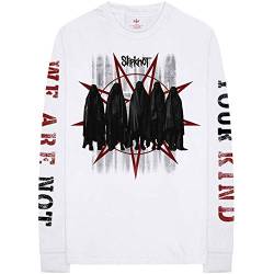 White Slipknot Shrouds Longsleeve offiziell Männer T-Shirt Herren (Small) von Rock Off