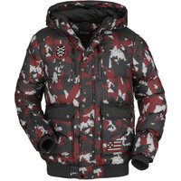 Rock Rebel by EMP - Camouflage/Flecktarn Winterjacke - Camouflage puffer jacket - S bis XXL - für Männer - Größe XXL - camouflage von Rock Rebel by EMP