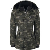 Rock Rebel by EMP - Camouflage/Flecktarn Winterjacke - She Rules - S bis 5XL - für Damen - Größe S - camouflage von Rock Rebel by EMP