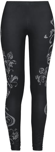 Rock Rebel by EMP Damen Schwarze Leggings mit Ornamenten XS von Rock Rebel by EMP