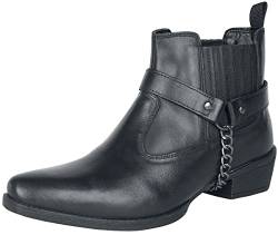 Rock Rebel by EMP Damen schwarze Bikerboots mit Ketten-Detail EU38 von Rock Rebel by EMP