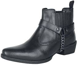 Rock Rebel by EMP Damen schwarze Bikerboots mit Ketten-Detail EU40 von Rock Rebel by EMP