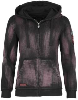 Rock Rebel by EMP Damen schwarze Kapuzenjacke im Used-Look XL von Rock Rebel by EMP