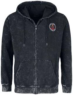 Rock Rebel by EMP Herren Schwarze Sweatjacke mit Waschung L von Rock Rebel by EMP