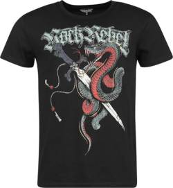 Rock Rebel by EMP Herren T-Shirt with Old Skool Print schwarz S von Rock Rebel by EMP