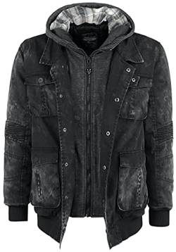 Rock Rebel by EMP Herren dunkelgraue Winterjacke XL von Rock Rebel by EMP