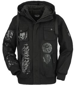 Rock Rebel by EMP Herren schwarze Übergangsjacke mit Prints L von Rock Rebel by EMP