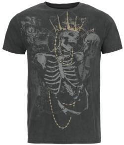 Rock Rebel by EMP Herren schwarzes T-Shirt im Used-Look XXL von Rock Rebel by EMP