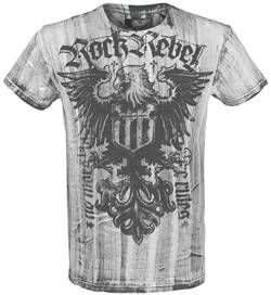 Rock Rebel by EMP Herren weißes T-Shirt mit Print 3XL von Rock Rebel by EMP