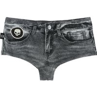 Rock Rebel by EMP - Rock Bikini-Unterteil - Jeans Optik Bikini Bottom - S bis XXL - für Damen - Größe XL - dunkelgrau von Rock Rebel by EMP