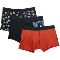 Rock Rebel by EMP - Rock Boxershort-Set - Boxershort Set with Oldschool Print - M bis XXL - für Männer - Größe M - multicolor von Rock Rebel by EMP