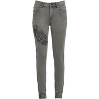 Rock Rebel by EMP - Rock Jeans - EMP Street Crafted Design Collection - Skarlett - W27L30 bis W34L32 - für Damen - Größe W28L32 - grau von Rock Rebel by EMP