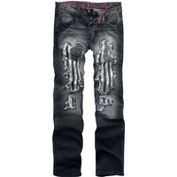 Rock Rebel by EMP - Rock Jeans - Pete - W29L32 bis W44L32 - für Männer - Größe W30L34 - schwarz von Rock Rebel by EMP