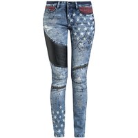 Rock Rebel by EMP - Rock Jeans - Skarlett - W27L32 bis W31L34 - für Damen - Größe W27L32 - blau von Rock Rebel by EMP