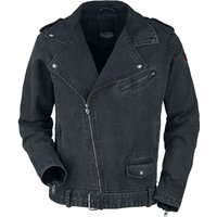 Rock Rebel by EMP - Rock Jeansjacke - Biker Style Jeans Jacket - S bis XXL - für Männer - Größe S - grau von Rock Rebel by EMP