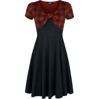 Rock Rebel by EMP - Rock Kurzes Kleid - Schluppen-Kleid mit Karomuster Rock Rebel - S bis XXL - für Damen - Größe XXL - schwarz/rot von Rock Rebel by EMP