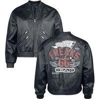 Rock Rebel by EMP - Rock Lederjacke - Rock Rebel X Route 66 - Leather Jacket - S bis XXL - für Damen - Größe L - schwarz von Rock Rebel by EMP