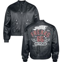 Rock Rebel by EMP - Rock Lederjacke - Rock Rebel X Route 66 - Leather Jacket - S bis XXL - für Damen - Größe M - schwarz von Rock Rebel by EMP