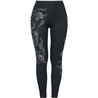 Rock Rebel by EMP - Rock Leggings - Leggings mit Skull Print - XS bis XXL - für Damen - Größe XL - schwarz von Rock Rebel by EMP