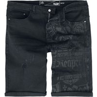 Rock Rebel by EMP - Rock Short - 29 bis 34 - für Männer - Größe 29 - schwarz von Rock Rebel by EMP