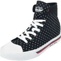 Rock Rebel by EMP - Rock Sneaker high - Gepunktete Sneaker - EU37 bis EU42 - für Damen - Größe EU37 - schwarz von Rock Rebel by EMP