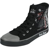 Rock Rebel by EMP - Rock Sneaker high - Skeleton Nun Sneaker With Zipper - EU37 bis EU46 - Größe EU37 - schwarz von Rock Rebel by EMP