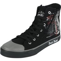 Rock Rebel by EMP - Rock Sneaker high - Skeleton Nun Sneaker With Zipper - EU37 bis EU46 - Größe EU39 - schwarz von Rock Rebel by EMP