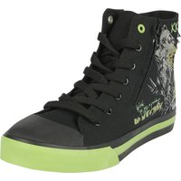 Rock Rebel by EMP - Rock Sneaker high - Sneaker with Old School Cyber Skull - EU37 bis EU47 - Größe EU45 - schwarz von Rock Rebel by EMP