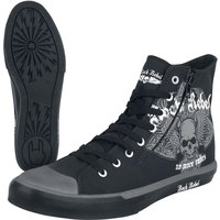 Rock Rebel by EMP - Rock Sneaker high - Walk The Line - EU37 bis EU47 - Größe EU37 - schwarz von Rock Rebel by EMP