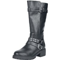 Rock Rebel by EMP - Rock Stiefel - Boots with Buckles and Studs - EU37 bis EU41 - für Damen - Größe EU37 - schwarz von Rock Rebel by EMP