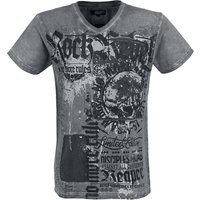 Rock Rebel by EMP - Rock T-Shirt - Heavy Soul - S bis XXL - für Männer - Größe S - grau von Rock Rebel by EMP