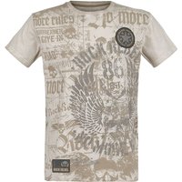 Rock Rebel by EMP - Rock T-Shirt - Rebel Soul - S bis 5XL - für Männer - Größe M - beige von Rock Rebel by EMP