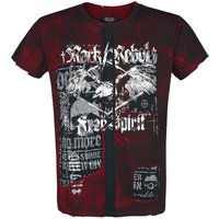 Rock Rebel by EMP - Rock T-Shirt - Rebel Soul - S bis XXL - für Männer - Größe L - bordeaux von Rock Rebel by EMP