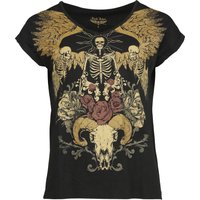 Rock Rebel by EMP - Rock T-Shirt - S bis XXL - für Damen - Größe XXL - schwarz von Rock Rebel by EMP