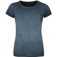 Rock Rebel by EMP - Rock T-Shirt - T-shirt with Degger Print - S bis 3XL - für Damen - Größe S - blau von Rock Rebel by EMP