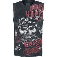 Rock Rebel by EMP - Rock Tank-Top - Washed Tank with Print - S bis 5XL - für Männer - Größe L - schwarz von Rock Rebel by EMP