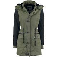 Rock Rebel by EMP - Rock Winterjacke - Ladies Parka - S bis 3XL - für Damen - Größe XL - oliv/schwarz von Rock Rebel by EMP