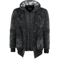 Rock Rebel by EMP - Rock Winterjacke - Saving The Best For Last - S bis 5XL - für Männer - Größe 3XL - dunkelgrau von Rock Rebel by EMP