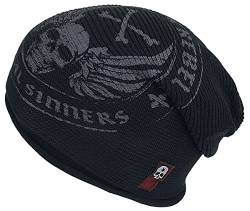 Rock Rebel by EMP Unisex Schwarze Beanie mit Print Standard von Rock Rebel by EMP