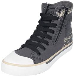 Rock Rebel by EMP Unisex graue Sneaker mit Print EU40 von Rock Rebel by EMP