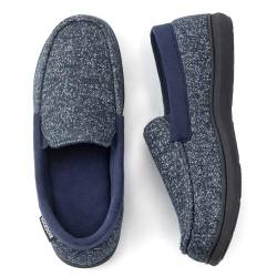 RockDove Herren Moc Slipper mit Silvadur Anti-Geruch Stoff, Blau (Navy), 46 EU von RockDove