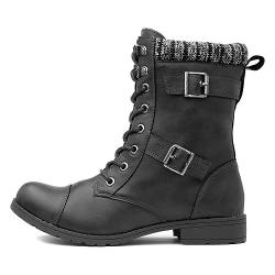 Rocket Dog Damen Billie Combat Boots, Schwarz, 36 EU von Rocket Dog