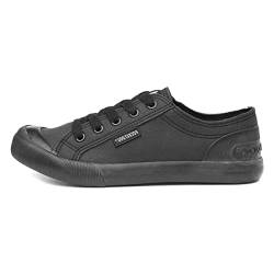 Rocket Dog Damen Jazzin Canvas Schuhe Segeltuch Schnürung Schwarz/Schwarz 39 EU von Rocket Dog