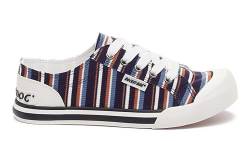 Rocket Dog Damen Jazzin Sneaker, Schwarzes, mehrfarbiges Licht, 38 EU von Rocket Dog