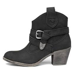 Rocket Dog Damen Satire Cowboystiefel, Black Lewis, 37 EU von Rocket Dog