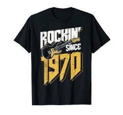 Rockin' Since 1970 Vintage Rock Music Fan 53. Geburtstag T-Shirt von Rocking Since Vintage Birthday Designs 2022