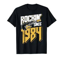 Rockin' Since 1984 Vintage Rock Music Fan 40. Geburtstag T-Shirt von Rocking Since Vintage Birthday Designs 2022