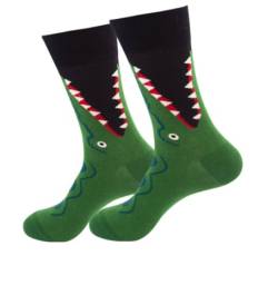 Rocking Socks lustige Krokodil Socken als Geschenk für Damen und Herren 1 Paar in Größe 39-46 von Rocking Socks
