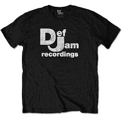 Def Jam Recordings Classic Logo Black offiziell Männer T-Shirt Herren (Large) von Rockoff Trade